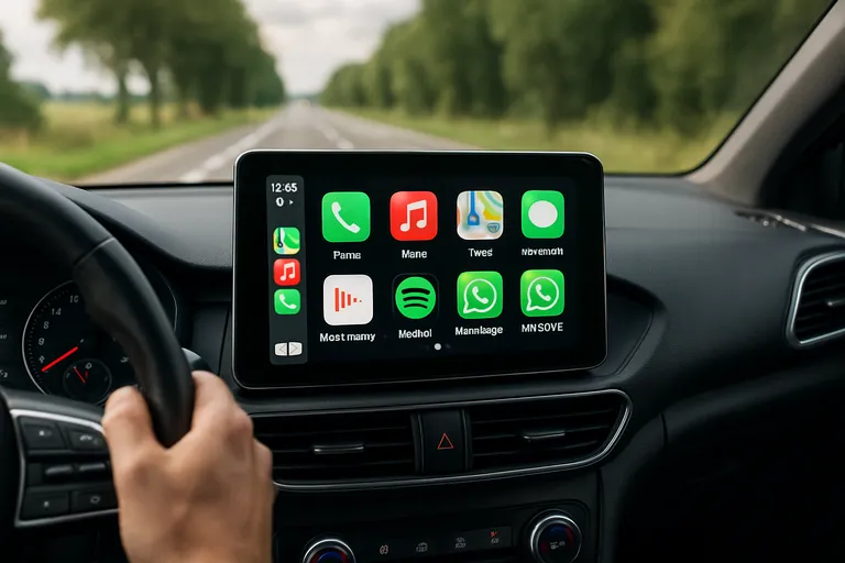 De ultieme rijervaring met CarPlay en Android Auto schermen